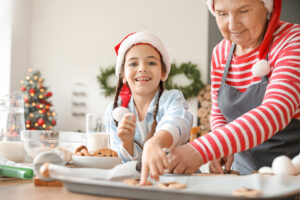 Kerstkoekjes bakken met oma
